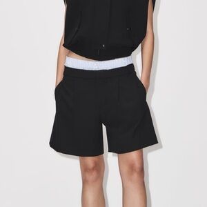 NWT Zara Pleated Combination Shorts